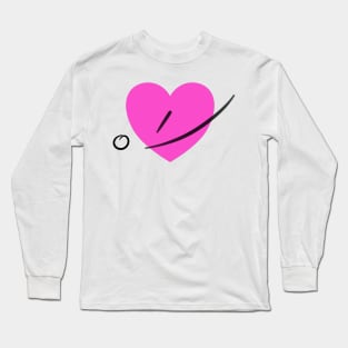 “I ❤️ Shorthand” in Gregg Shorthand Long Sleeve T-Shirt